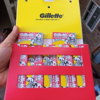 Hộp 6 lưỡi lam trắng Gillette super Thin