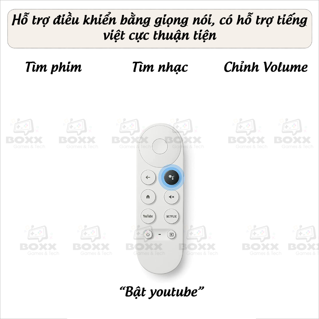 Google Chromecast with Google TV Chất Lượng 4K HDR hỗ trợ Tiếng Việt | BigBuy360 - bigbuy360.vn