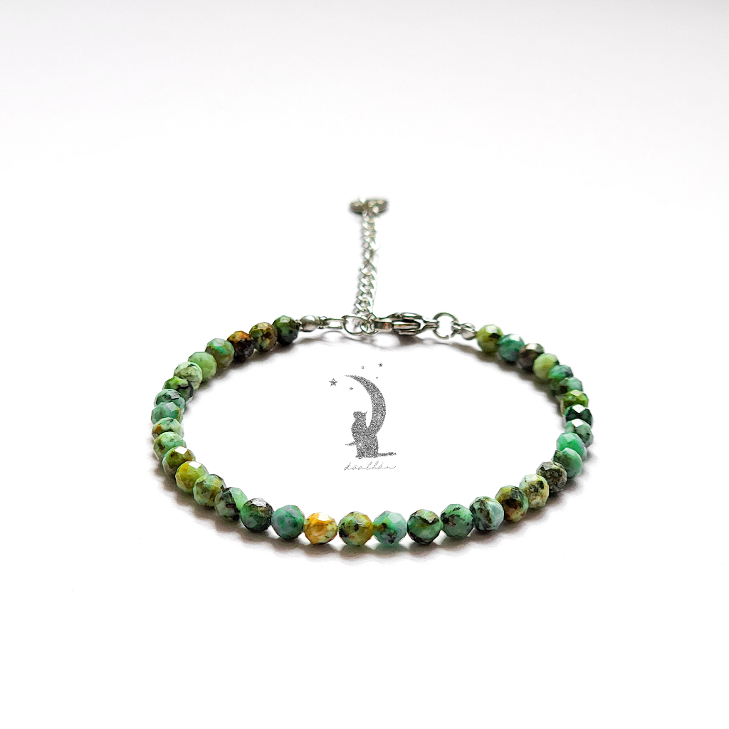 Vòng tay đá phong thủy đá tròn thu hút Tài lộc - Tình Duyên - Thành Công