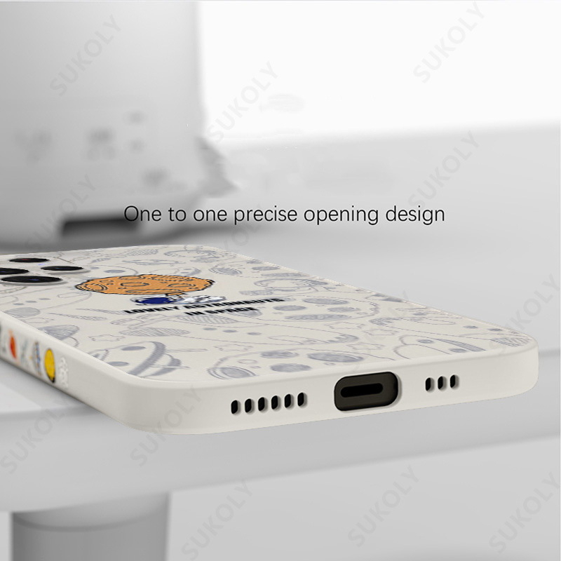 Ốp Lưng Silicon Samsung Galaxy S23 Ultra / S23 Plus / S22 Ultra Phi Hành Gia Astronauts Cạnh Vuông - BUM STORE GALAXY