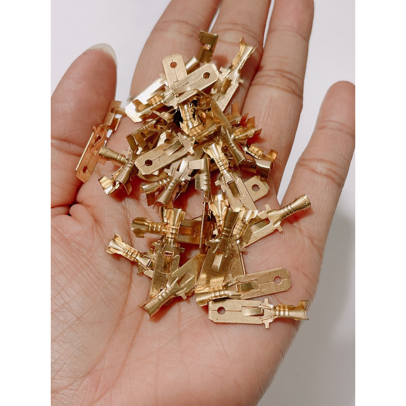 Đầu cos dẹp, cao su cos 6.3, cao su bọc dây còi dây kèn xe máy