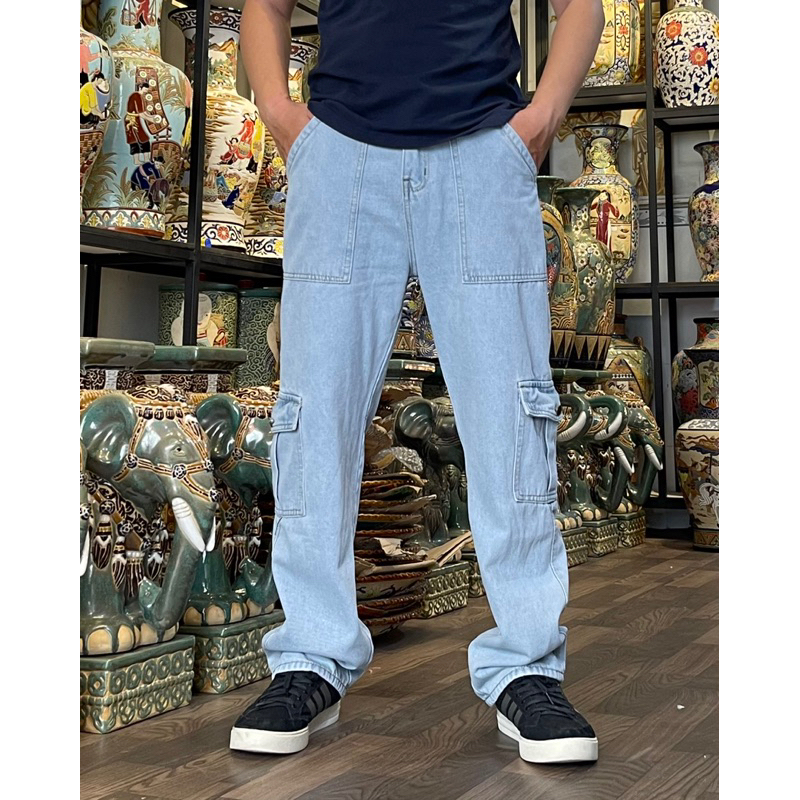Baggy Túi Hộp - Cargo Pants Cotton Mới Nhất Không Đụng Hàng 2023