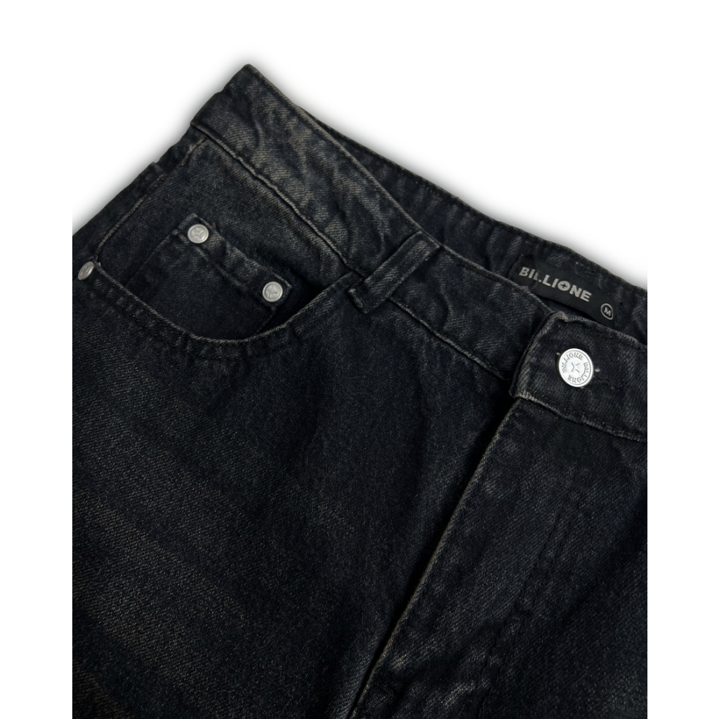 Quần Jean Nam "Dark Indigo Dusty Washed Wide Jeans" Denim Cao cấp Bigsize
