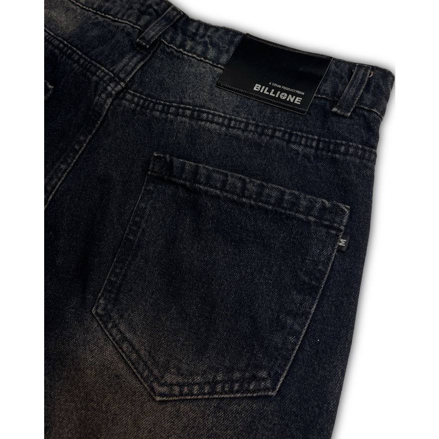 Quần Jean Nam "Dark Indigo Dusty Washed Wide Jeans" Denim Cao cấp Bigsize