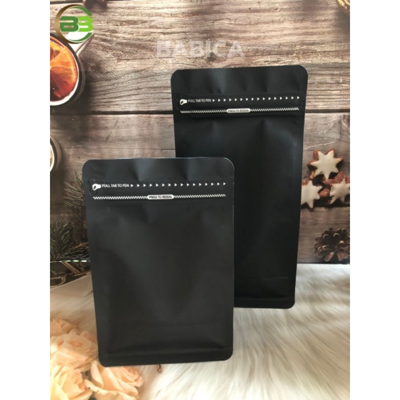 1kg túi zipper 8 cạnh đáy đứng loại 500g chuyên đựng cà phê