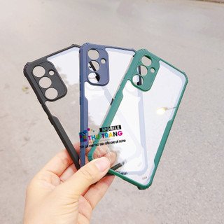 Ốp lưng Samsung A34 5G / A54 5G / A12 chống sốc viền màu mặt lưng trong suốt có gờ bảo vệ camera