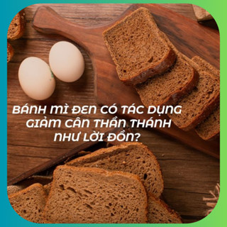 Bánh Mì Đen Lúa Mạch Nguyên Cám Không Đường, Dinh Dưỡng Ăn Kiêng Giảm Cân Healthy