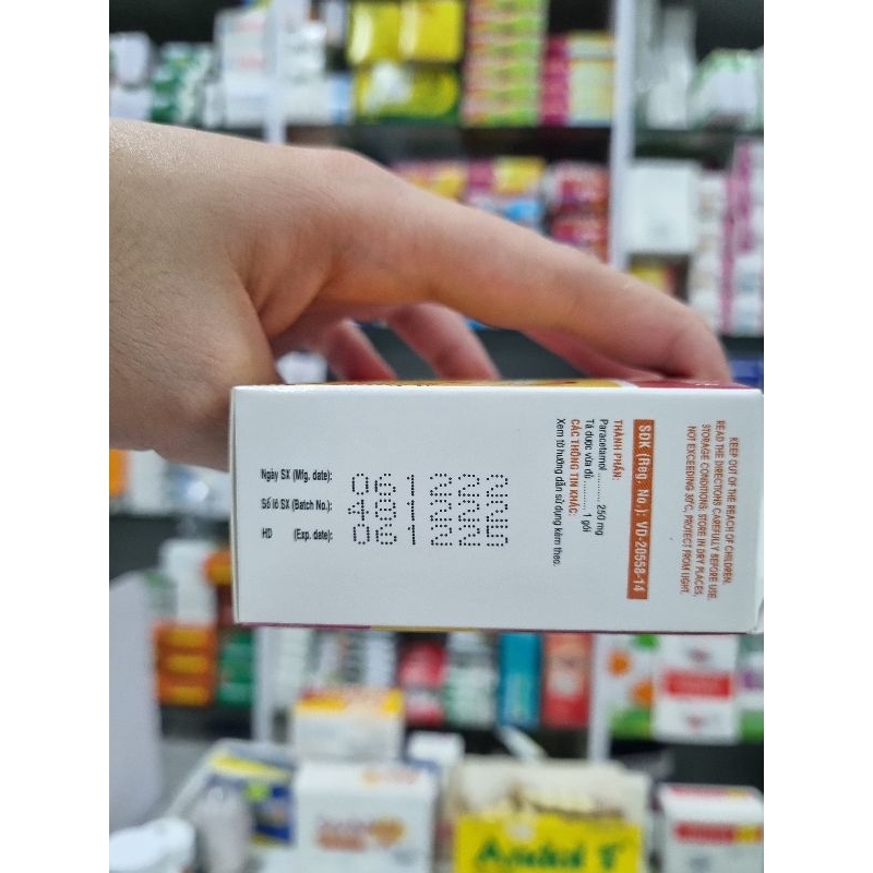 Hapacol 250 hộp 24 gói