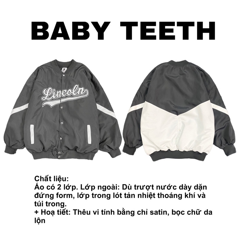 Áo khoác bomber bóng chày  Lincoln
