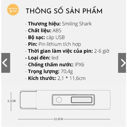 Sạc Dự Phòng Kiêm Đèn Pin Đa Năng BiBoMart Thông Minh Chiếu Xa Siêu sáng, Sạc Nhanh