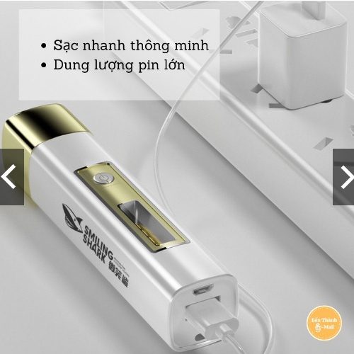 Sạc Dự Phòng Kiêm Đèn Pin Đa Năng BiBoMart Thông Minh Chiếu Xa Siêu sáng, Sạc Nhanh