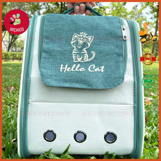 Balo đựng mèo hello cat - balo vận chuyển thú cưng
