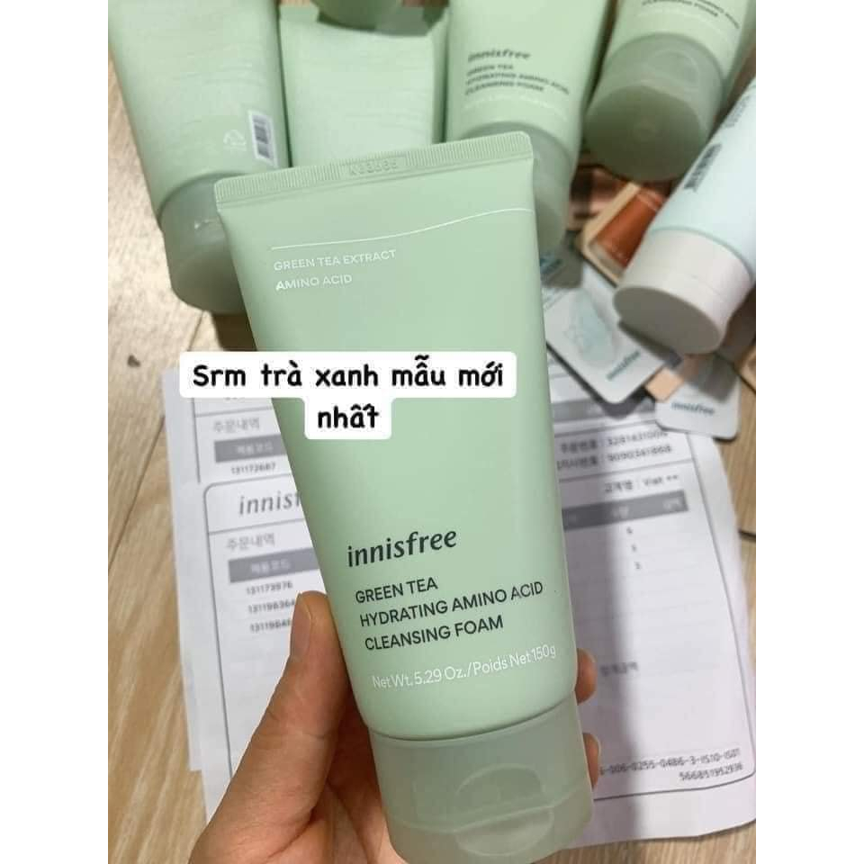 Đủ bill_ Sữa rửa mặt trà xanh innisfree mẫu mới nhất
