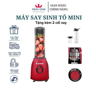 Máy xay sinh tố mini Rapido tặng kèm 2 cối xay Bảo hành 12 tháng