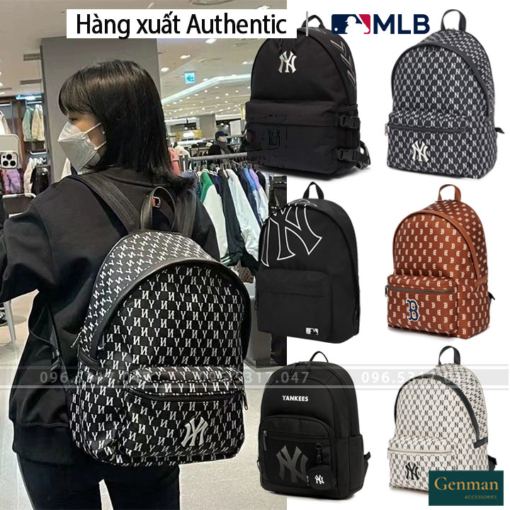 Balo NY MLB Nam Nữ Classic MONOGRAM Backpack, Hàng Xuất Full Tem, Balo Đi Học Đẹp, Du Lịch Đẹp