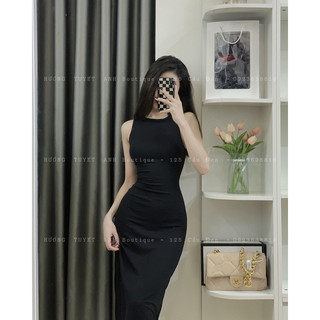 Đầm 3 lỗ maxi dáng dài