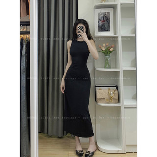 Đầm 3 lỗ maxi dáng dài
