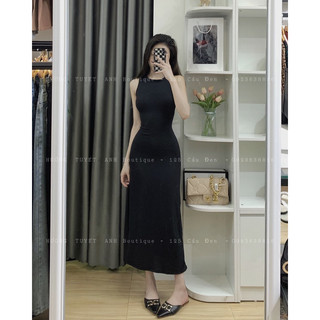 Đầm 3 lỗ maxi dáng dài