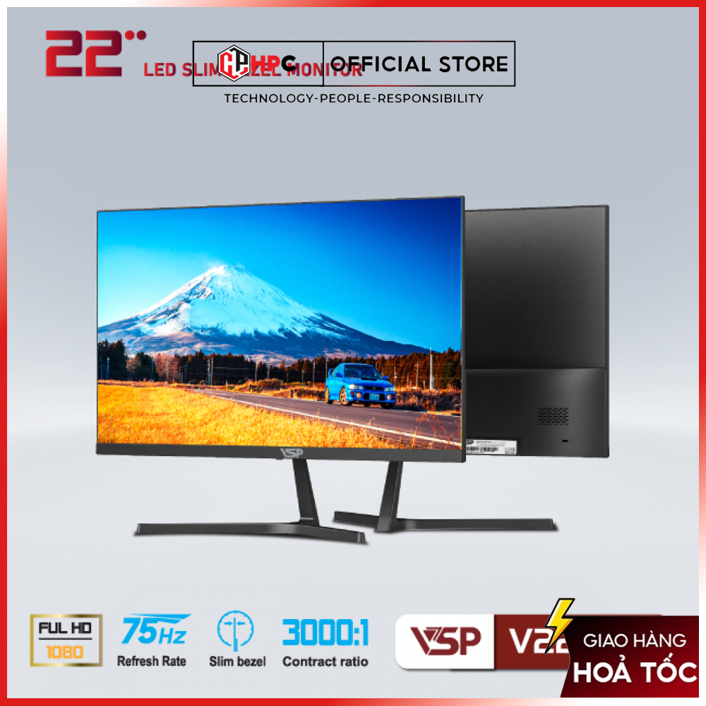 Màn Hình VSP 22inch 75Hz Full Viền V2204H Mới | BigBuy360 - bigbuy360.vn