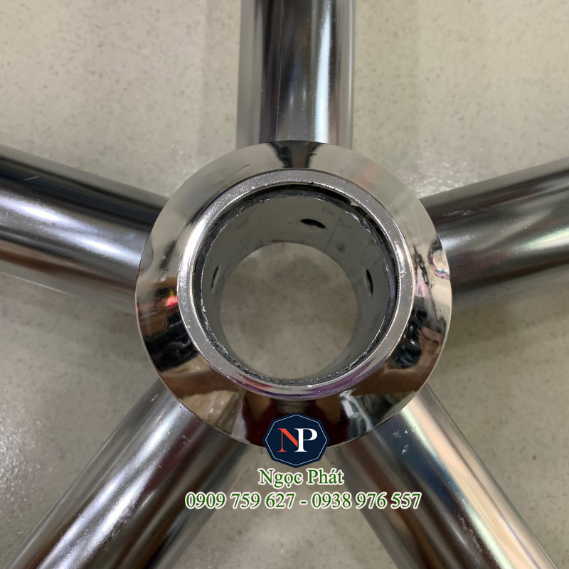 Combo Chân Sắt Ghế Xoay Văn Phòng Siêu Bền Và Ben Hơi Piston Nâng Hạ