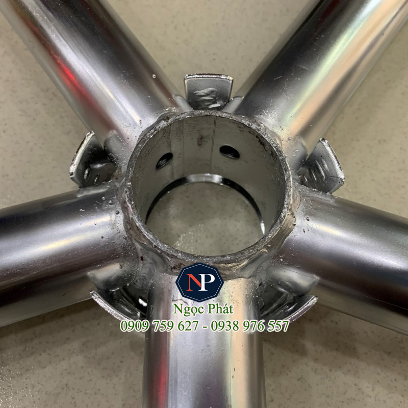 Combo Chân Sắt Ghế Xoay Văn Phòng Siêu Bền Và Ben Hơi Piston Nâng Hạ