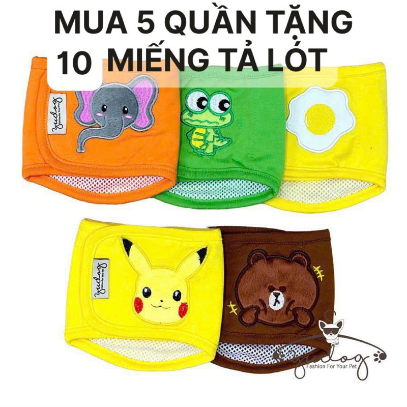 Quần sinh lý cho chó mèo đực, tả vãi quấn bụng cho chó mèo đực, tả lót cho chó mèo đực