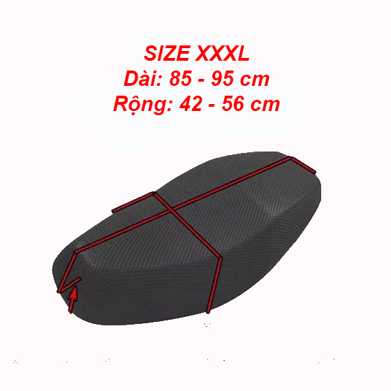 Đệm lưới xe máy đàn hồi, thoáng khí, chống nóng, chống ướt