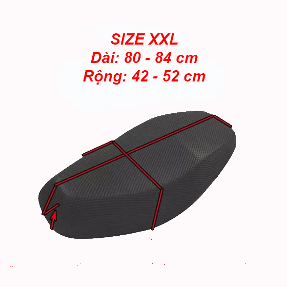 Đệm lưới xe máy đàn hồi, thoáng khí, chống nóng, chống ướt