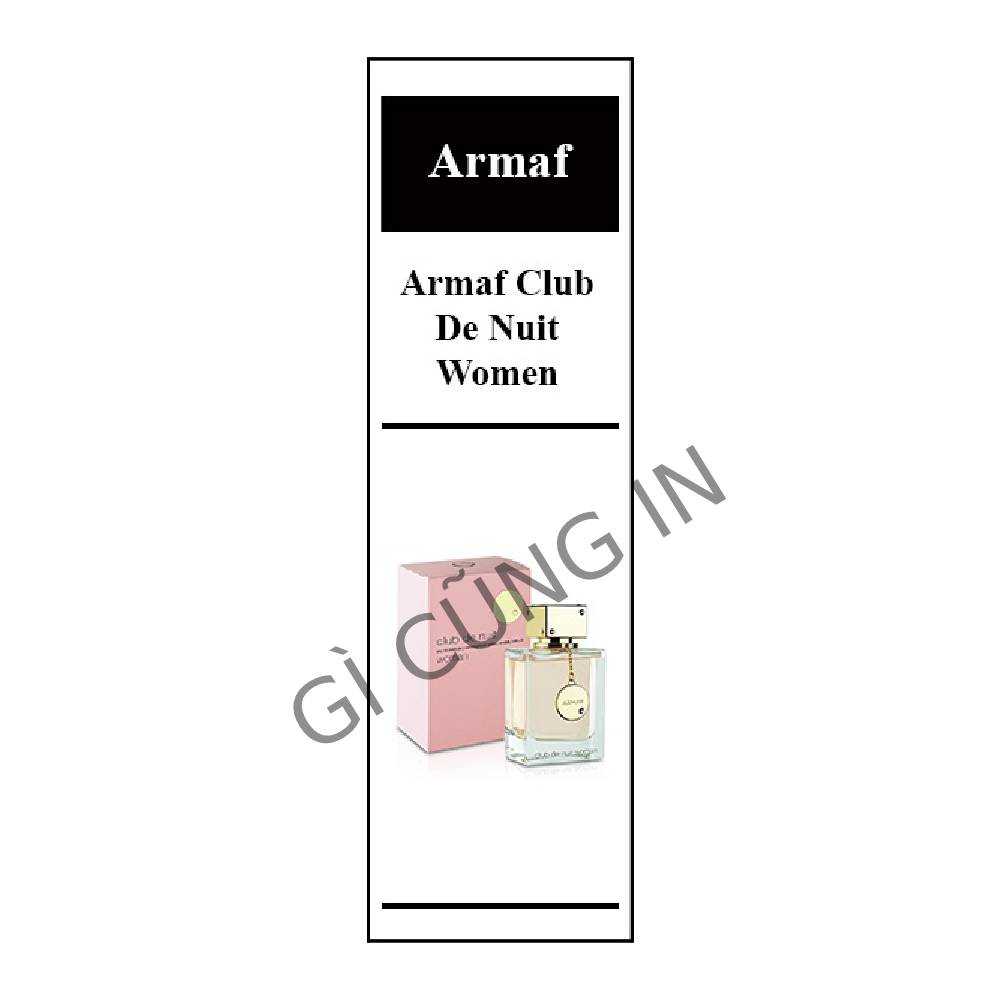 Tem dán nước hoa - 𝐂𝐥𝐮𝐛 𝐝𝐞 𝐧𝐮𝐢𝐭 𝐧𝐮̛̃ - 85 tem