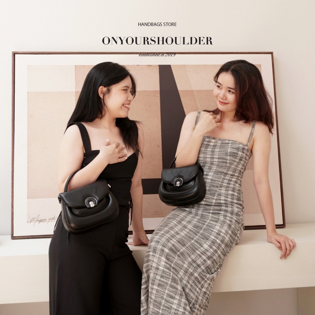 Túi xách nữ màu đen thời trang Wendy Bag, túi da tiểu thư nữ tính đi tiệc cao cấp sành điệu Onyourshoulder