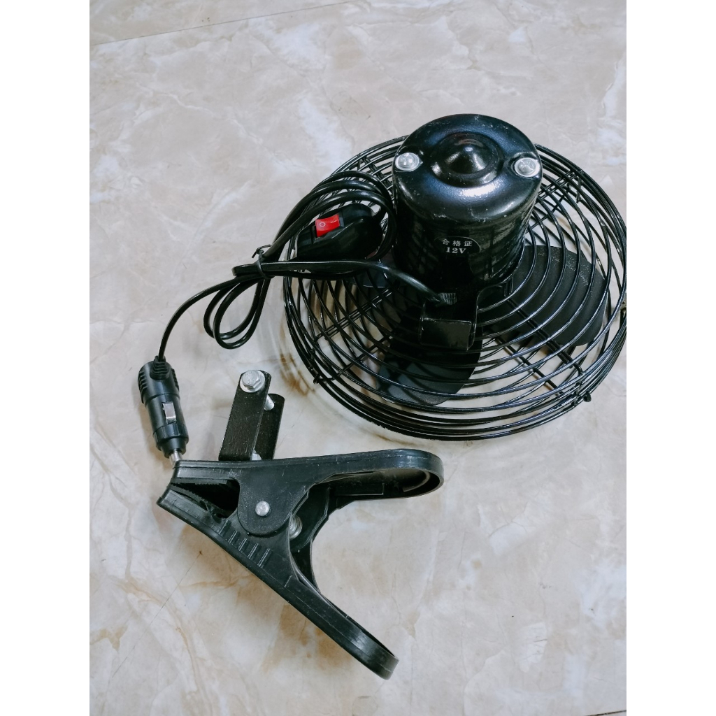 Quạt mini,Quạt lồng kẹp bằng sắt 12v-24V