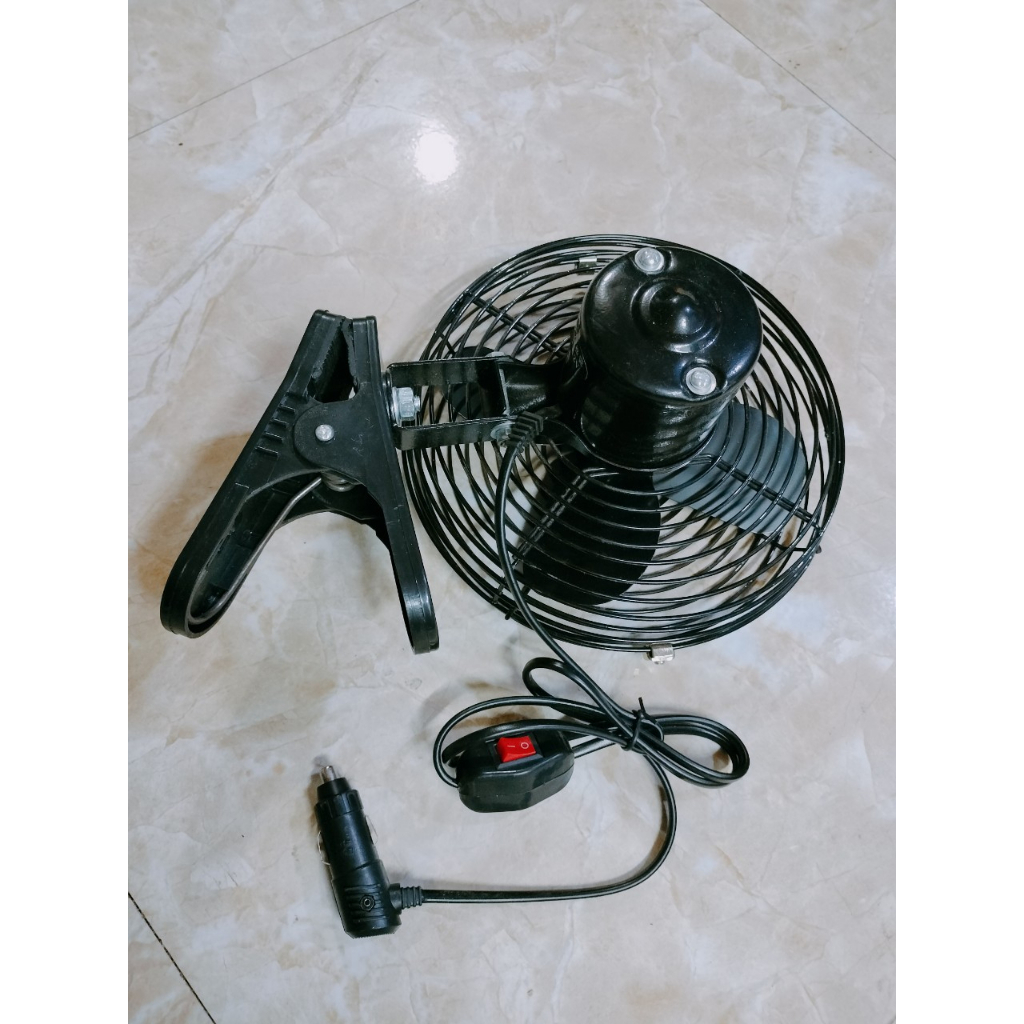 Quạt mini,Quạt lồng kẹp bằng sắt 12v-24V