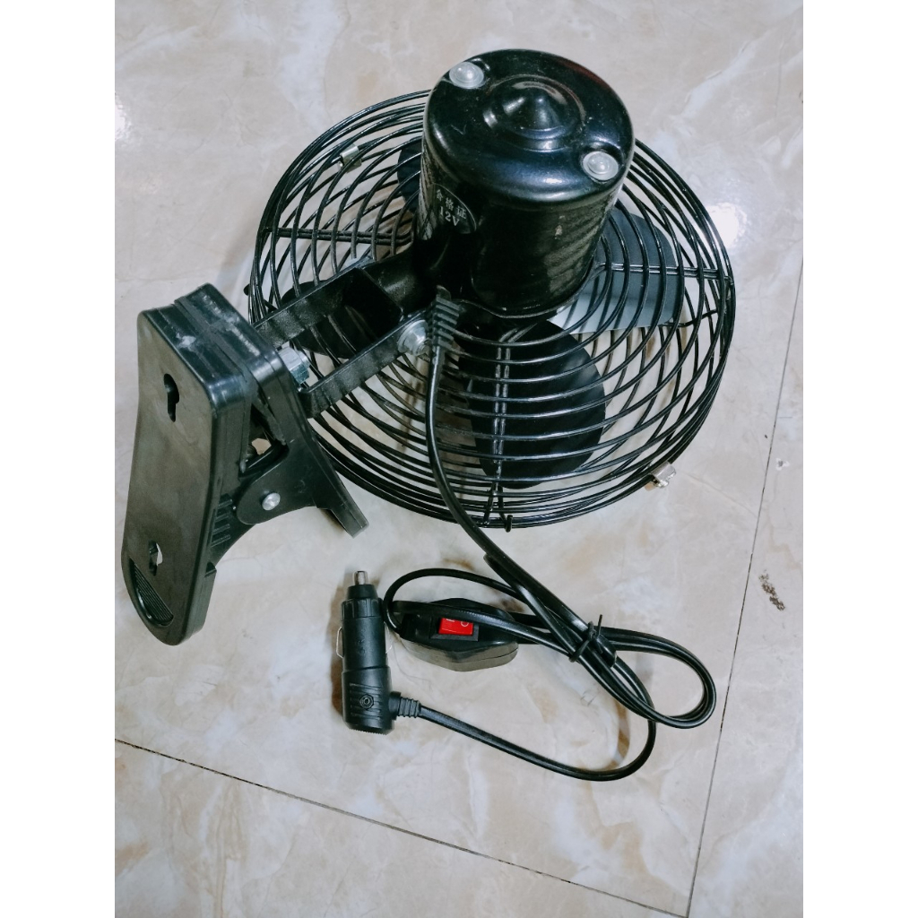 Quạt mini,Quạt lồng kẹp bằng sắt 12v-24V
