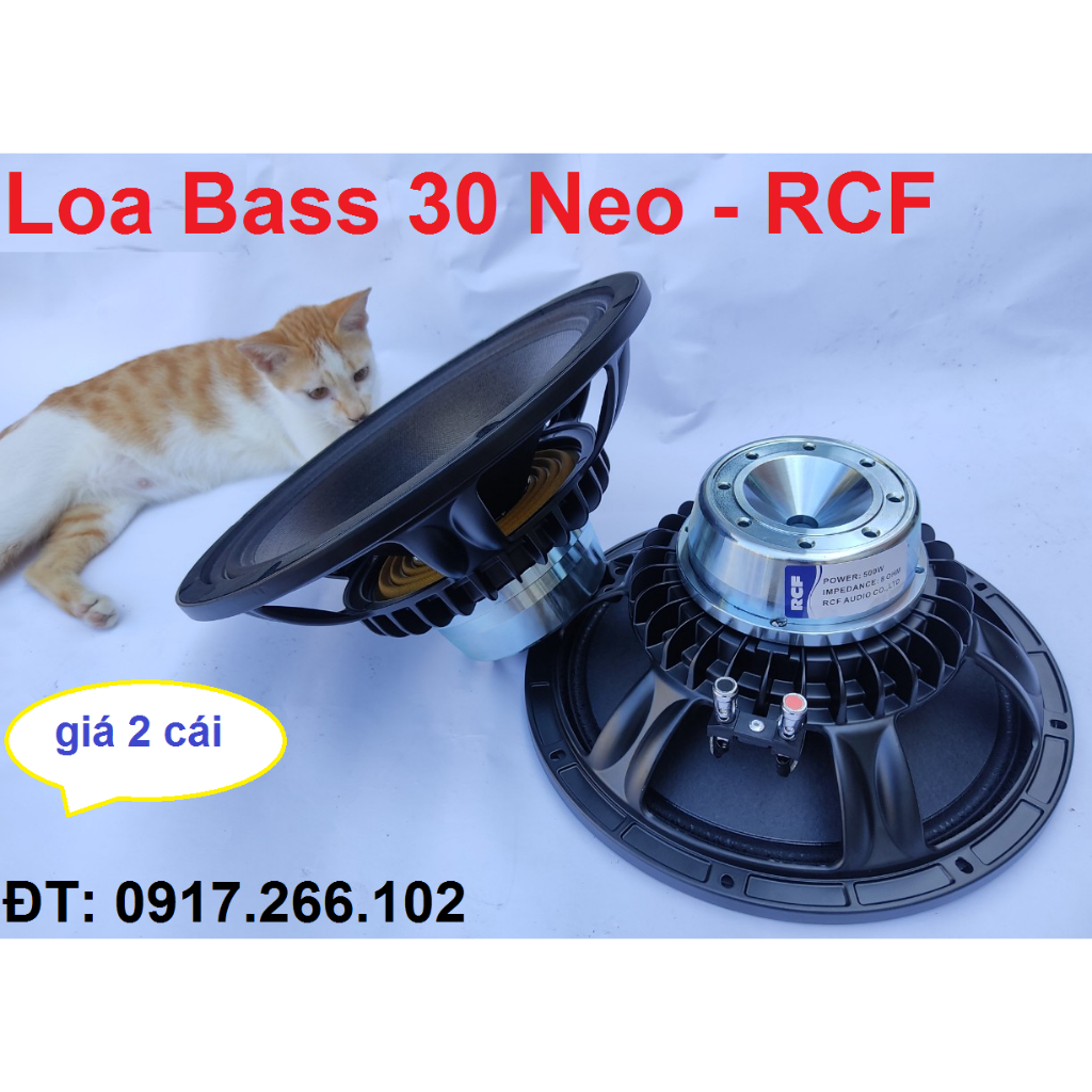 Loa Bass 30 RCF Từ Neo 120 Coil 76mm Tiếng Cực Sáng Vang Xa Karaoke Hay - Củ loa rời 3 Tấc - Giá 2 Chiếc
