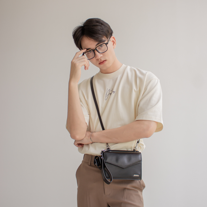 Áo thun tay ngắn nam - Xám/Trắng/Đen/Kem