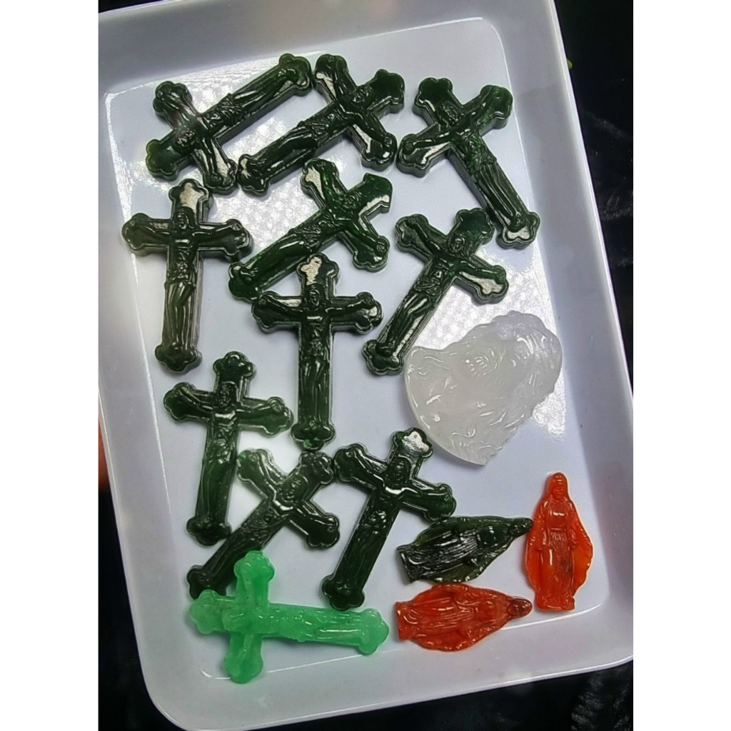 [TẶNG KÈM DÂY] Mặt Chúa Maria Và Thánh Giá Điêu Khắc Tinh Xảo...