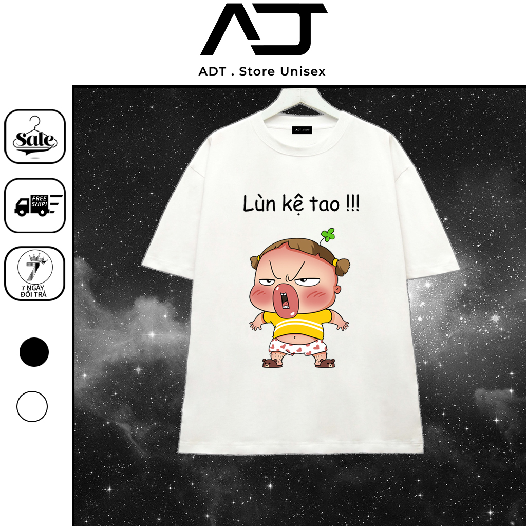 Áo Thun Quỳnh AKA. mẫu hình Lùn Kệ Tao .chất Thun co giãn 4 chiều