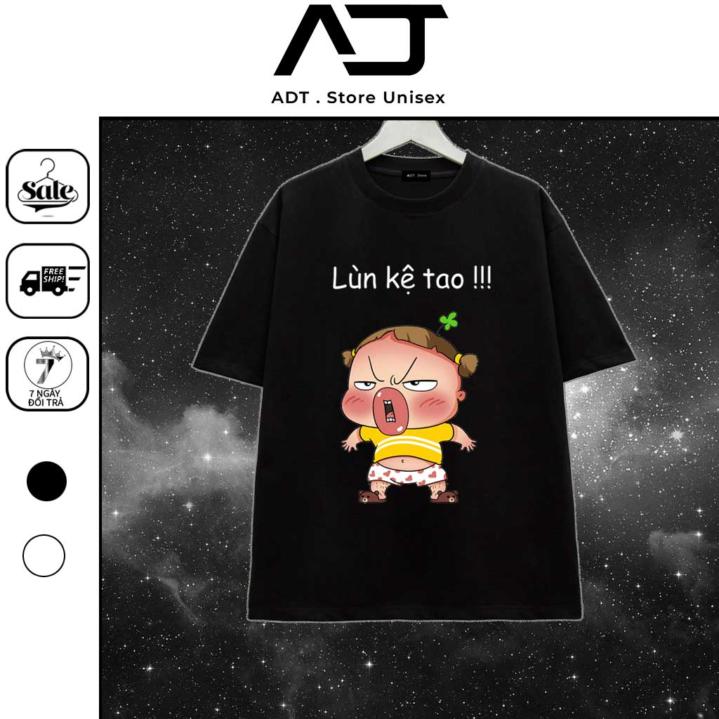 Áo Thun Quỳnh AKA. mẫu hình Lùn Kệ Tao .chất Thun co giãn 4 chiều