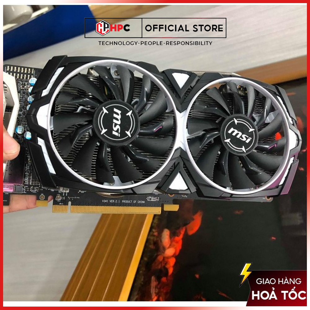 Card Màn Hình VGA MSI ARMOR RX 570 8GB Hàng Cũ | BigBuy360 - bigbuy360.vn