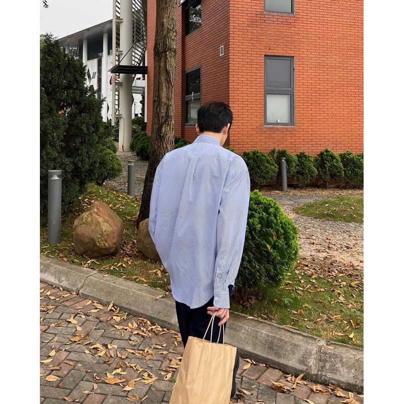 Áo Sơ mi Sọc Hàn Quốc P10 - Peaceout Studios SMILEY