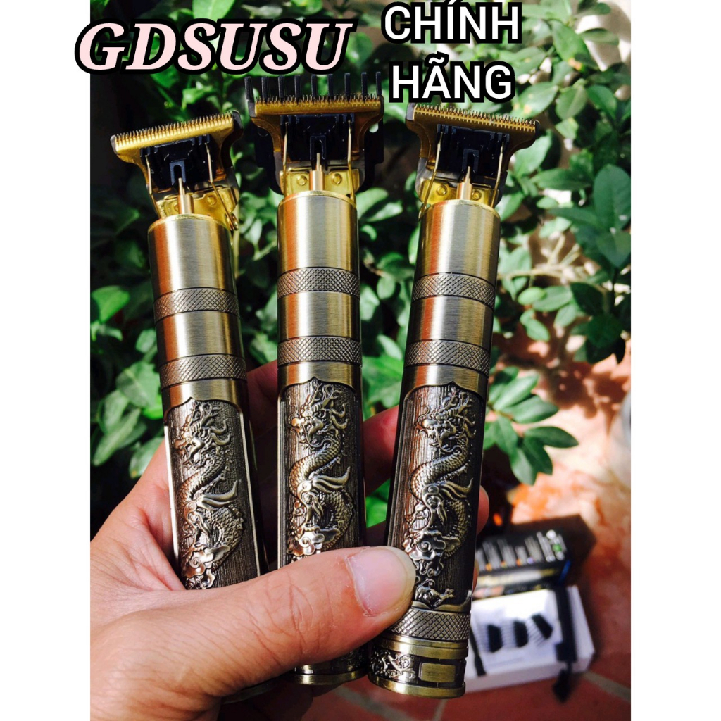 Tông đơ cắt tóc bấm viền hình rồng sạc điện cạo râu cắt tóc nam chuyên dụng pin rời dễ dàng thay thế