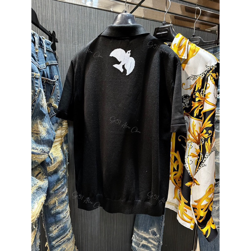 Áo polo len - Louis Vuituoi - LV Chim trắng mồ côi