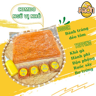 Combo bánh tráng bơ ngũ vị siêu ngon, bánh tráng cuốn bơ, bánh tráng dẻo tôm Tây Ninh - Ăn Vặt Nhà Phởn