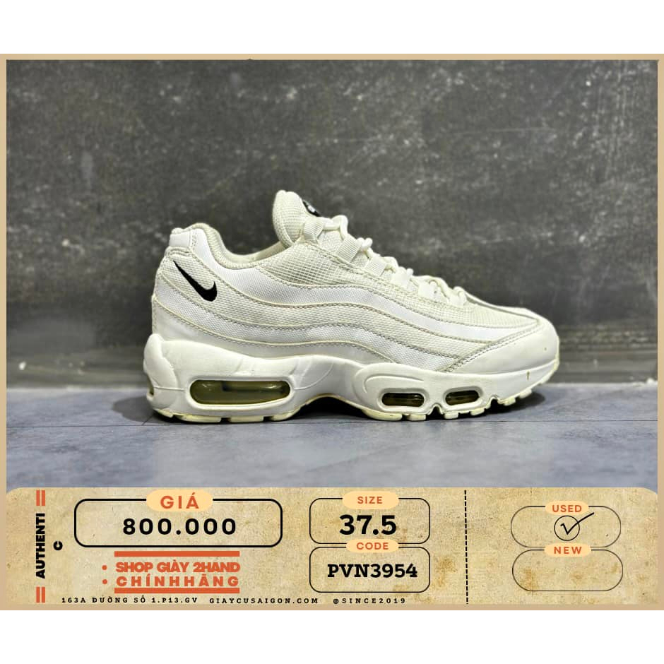 Giày 2hand Nike Air Max 95 Essential White Black CK0707 100 - 3954