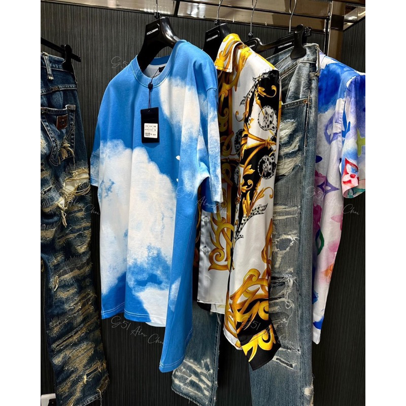 Áo thun - Louis Vuitton - LV mây Blue Sky rap việt mùa 1