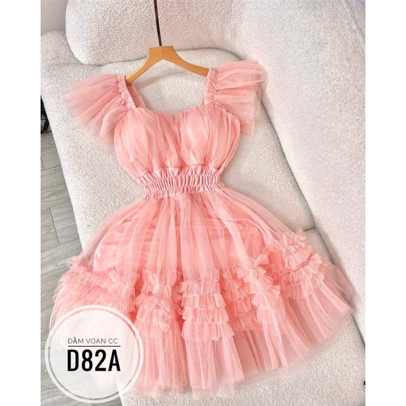 đầm xoè voan cánh tiên bigsize 55kg-90kg🍒🍒