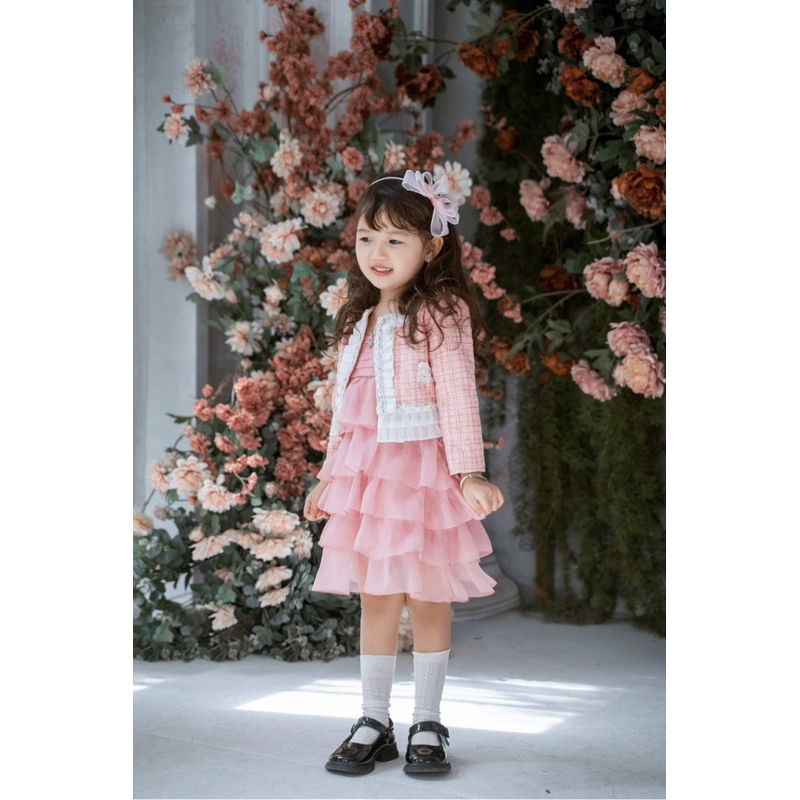 Áo dạ tweed cho mẹ và bé
