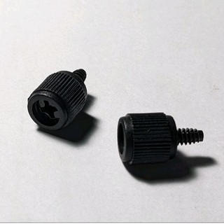Ốc vặn tay nắp case máy tính mũ nhựa màu đen