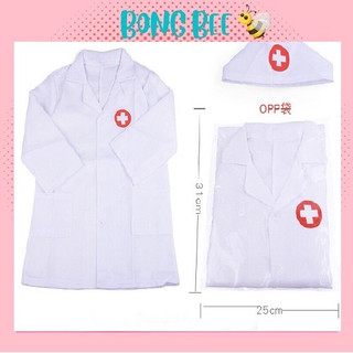 Đồ chơi áo bác sĩ cho bé - áo bác sĩ, y tá kèm mũ cho bé