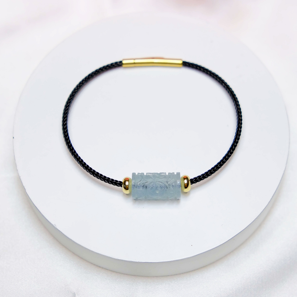 Vòng tay lu thống aqua màu xanh thiên niên UPCARA